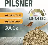 Pilsner солод ячменный пивоваренный 3 кг. (Курский солод)