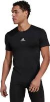 Футболка adidas Techfit Compression Short Sleeve, размер xl, черный