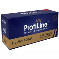 Картридж ProfiLine PL-W1106A, 1000 стр, черный