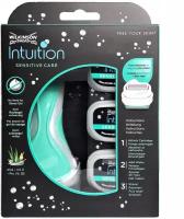 Wilkinson Sword / SCHICK Intuition Sensitive Care / Бритвенный женский станок с 3-я сменными кассетами