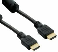 Кабель HDMI-HDMI, GOLD с ферритовыми кольцами, черный, 7 метров, Jett