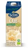 Растительное молоко овсяное натуральное, без сахара и глютена Riso Scotti Oat Gluten Free Bio, 1 л / Растительный напиток без сахара / ПП / Веган продукты