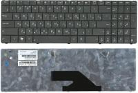 Клавиатура для ноутбука Asus K75V черная, прямой шлейф