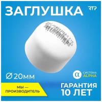 Заглушка RTP для трубопровода систем отопления и водоснабжения, PPR, полипропилен, ППР, PN25, D20