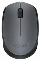 Мышь беспроводная Logitech M170, 1000dpi, Wireless, Серый/Черный, 910-004646