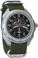 Мужские наручные часы Восток Командирские 211831-green, нейлон, зеленый