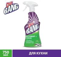 Cillit BANG Чистящее средство спрей для уборки кухонных поверхностей Антижир+сияние, 750 мл, 830 г
