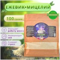 Ежевик (ежовик) гребенчатый + мицелий ежовика/ Герициум / Lion's mane / порошок 100 гр