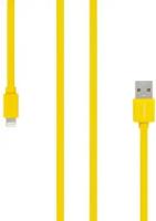 Кабель Rombica Digital MR-01 Yellow, USB - Apple Lightning, MFI (лицензия Apple), плоский, ПВХ, 1м, жёлтый