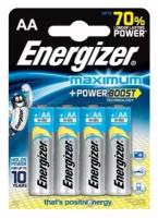 Батарейка Energizer Maximum+Power Boost LR6 BL4, 4шт