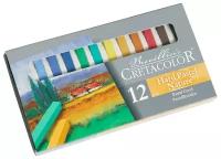 Набор сухой пастели CretacoloR для пейзажей "NATURE", размер пастели 7х7х72 мм, 12 цветов, картонная коробка