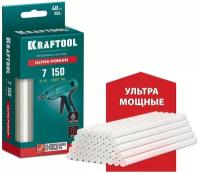 KRAFTOOL Ultra Power 7х150 мм, 40 шт, Ультрамощные клеевые стержни прозрачные (06837-40)