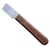 Нож SHOW TECH 3260 тримминговочный с деревянной ручкой для шерсти средней жесткости