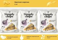 Чипсы картофельные Simply Chips "Сыр пармезан с чесноком и зеленью" 3 шт по 80 г