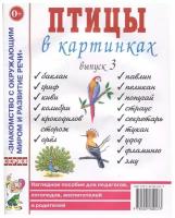 Птицы в картинках. Выпуск 3. Наглядное пособие для педагогов, логопедов, воспитателей и родителей (Гном)