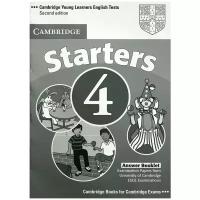 Cambridge English Young Learners Tests 4 Second Edition Starters Answer Booklet