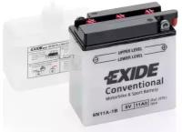 Exide 6n11a-1b_аккумуляторная Батарея! 11ah 95a 120/60/130 Moto Сухозар. С Упаков. Электролита EXIDE арт. 6N11A1B