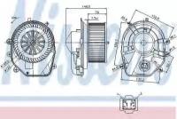 Вентилятор печки отопителя салона для VW PASSAT Variant (3B5) 2.3 VR5 Syncro/4motion NISSENS 87030