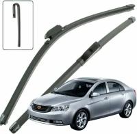 Дворники Geely Emgrand EC7 FE-1 Джили Эмгранд ЕС7 седан 2009 2010 2011 2012 2013 2014 2015 2016 2017 бескаркасные 2шт, 600мм-400мм