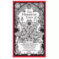 Гадальные карты U.S. Games Systems Таро The Hermetic Tarot, 78 карт, черный, белый, 200