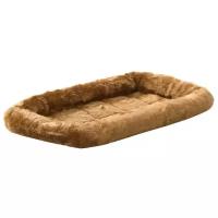 Лежанка MidWest Pet Bed для собак и кошек меховая 55х33 см, коричневая