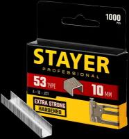 Скобы для степлера STAYER 10 мм, тонкие тип 53 (A/10/JT21), 1000 шт. 3159-10