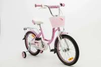 Велосипед детский 14" ROOK BELLE розовый для мальчиков и девочек от 3 до 5 лет на рост 90-110см