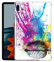 Чехол задняя-панель-накладка-бампер MyPads яркий красочный мозг для Samsung Galaxy Tab S7 11 SM-T870/T875 (2020)/Samsung Galaxy Tab S8 (SM-X700N) 2022 противоударный