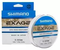 Монофильная леска для рыбалки Shimano Exage 150m Steel Grey 0.185mm 2.9kg