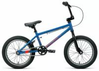 Велосипед FORWARD ZIGZAG 16 (16" 1 ск. рост 15.3") 2020-2021, синий/оранжевый, RBKW1X1C1002