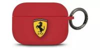 Чехол с карабином CG Mobile Ferrari Silicone case with ring для AirPods Pro