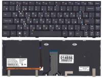 Клавиатура для ноутбука Lenovo IdeaPad Y410P черная с подсветкой