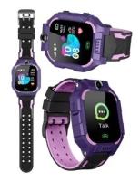 Детские смарт часы/Умные часы/ Smart Watch с сим картой/Кнопка SOS/GPS-трекер/фиолетовые