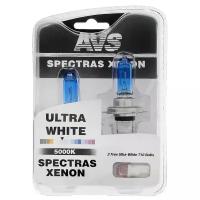 Лампа автомобильная AVS SPECTRAS Xenon 5000K, H7, 12 В, 75 Вт, + T10, набор 2 шт 4784514