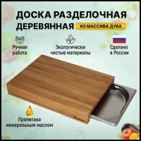 Разделочная доска с поддоном Woodinhome CB004ON