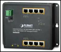 Коммутатор PLANET IP30WGS-4215-8T2S управляемый