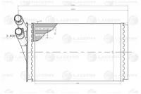 Радиатор отопителя Luzar LRh 181DP