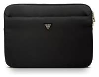 Чехол Guess Nylon computer sleeve with Triangle metal logo для ноутбуков 13", цвет Черный (GUCS13NTMLBK)