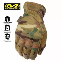 Тактические перчатки с сенсорными вставками MECHANIX FastFit Multicam