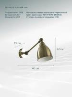 Настенный светильник Arte Lamp BRACCIO A2054AP-1AB