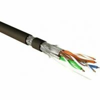 Hyperline SFTP4-C7A-S23-OUT-PE-BK-500 (500 м) Кабель витая пара