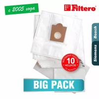 Мешки-пылесборники Filtero SIE 01 (10) Comfort Big Pack, для пылесосов Bosch, Siemens,синтетические, 10 штук + моторный и микрофильтр