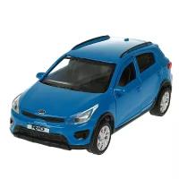 Машина металл KIA RIO X длина 12см,двери,багаж,инерц,синий