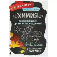 Химия. Классификация органических соединений. 8-11 классы. Таблица-плакат