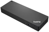 Док-станция Lenovo ThinkPad Universal Thunderbolt 4 Dock (Thunderbolt 4, RJ-45, 4xUSB 3.1, USB Type-C, HDMI, 2xDP, Mini jack). 135Вт Черный 40B00135CN