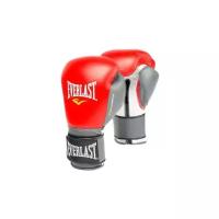 Перчатки тренировочные Everlast Powerlock 16oz красные/серые