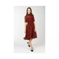 Платье Noisy May 27005333 женское Цвет Красный Анималистичный р-р 42-44 S