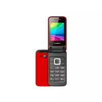 Телефон teXet TM-204, 2 SIM, гранатовый