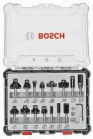 Набор фрез смешанный (15 шт; хвостовик 8 мм) Bosch 2607017472