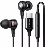 Наушники проводные UGREEN EP103 (30638) In-Ear Earphones with Type-C Connector. Цвет: черный